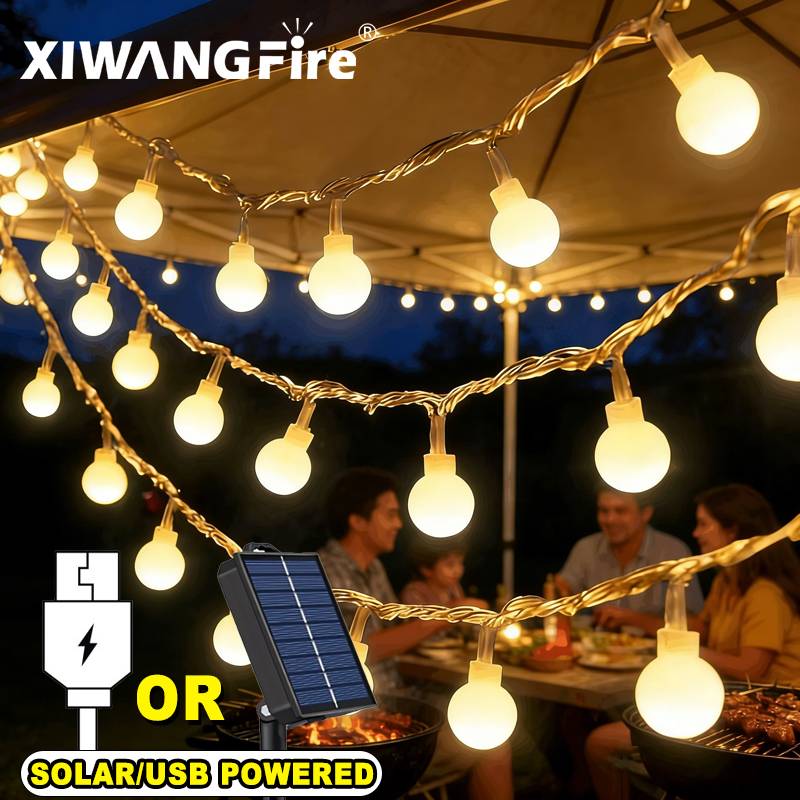 Outdoor Lighting Usb - 3-10M Solar/USB/Batterij Lichtslingers, Fairy Globe Ball