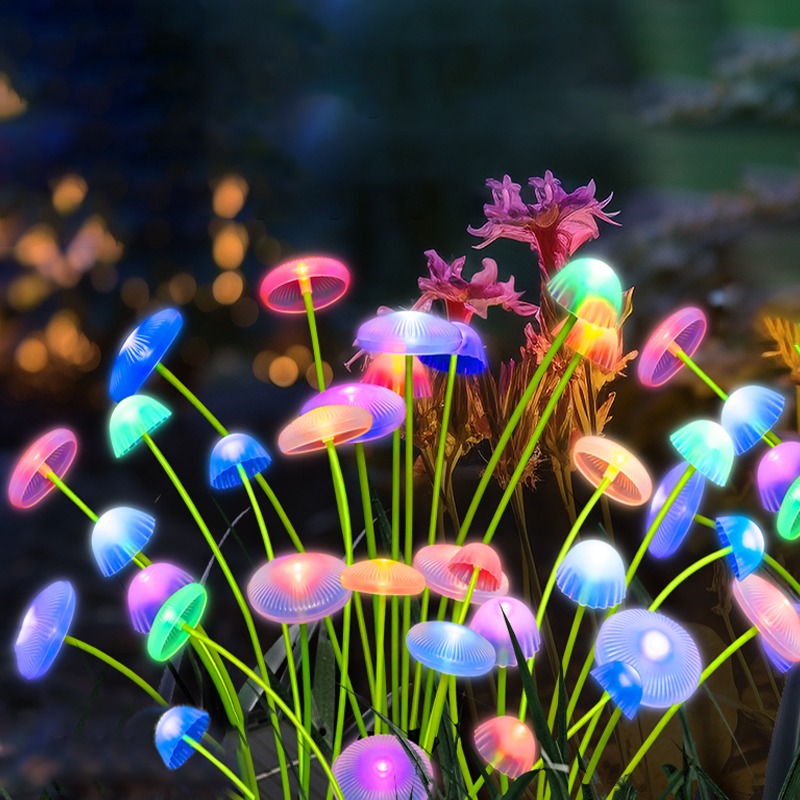 Outdoor Lighting Jellyfish - Solar Lawn Mushroom Jellyfish Light voor