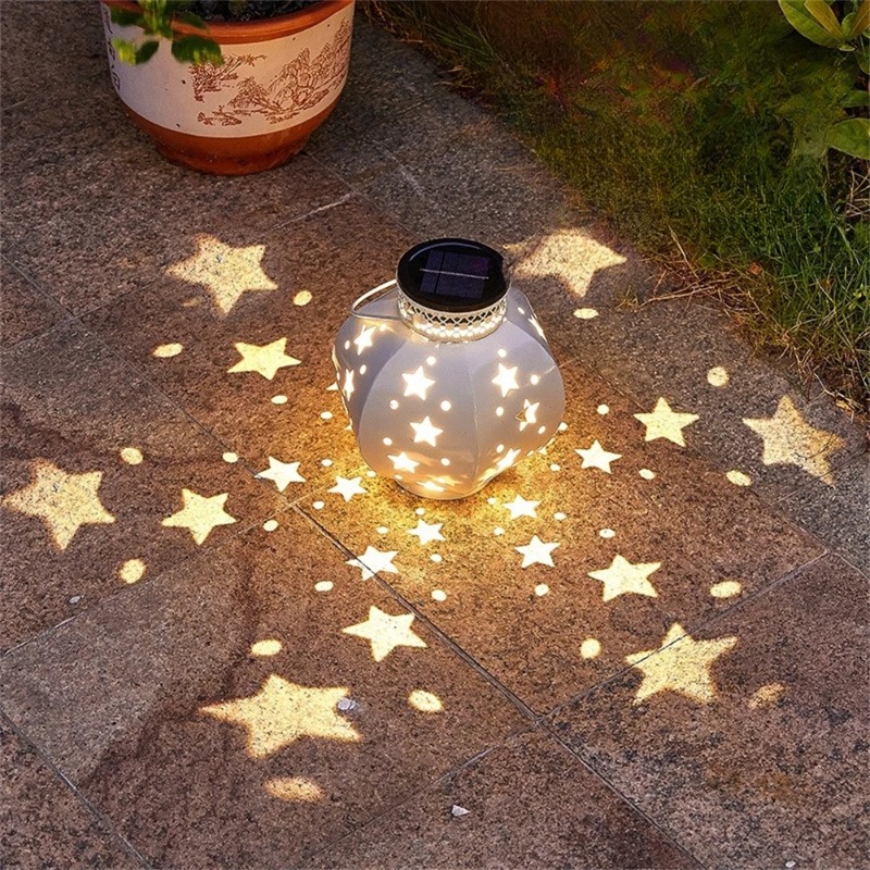 Outdoor Lighting Patio - Tuinsternprojectorlamp Hangende zonne-verlichting Buiten hangende zonnelantaarns