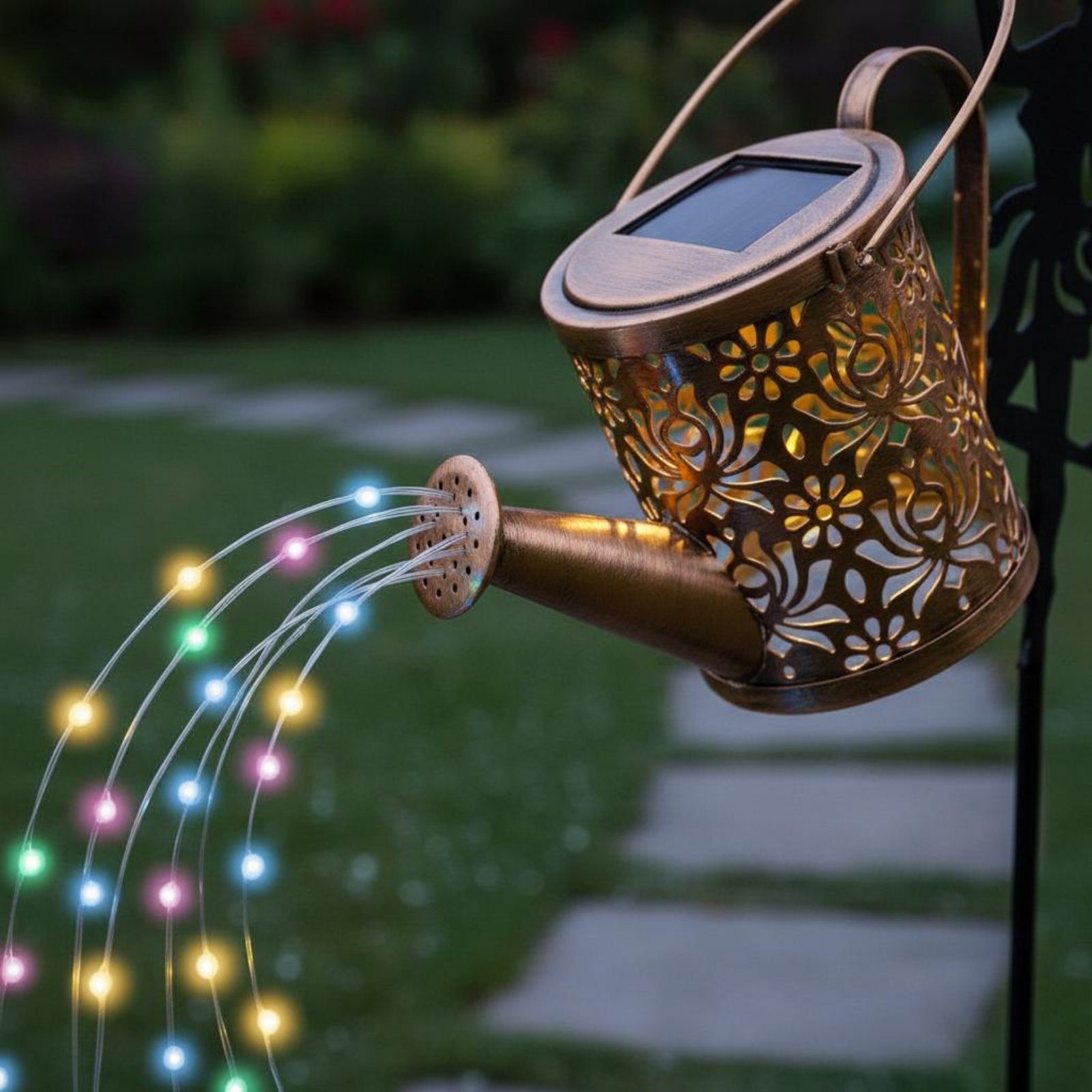 Outdoor Lighting Patio - Solar Fairy Gieter Licht Decoratieve Projectie