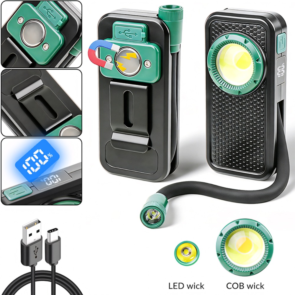 Outdoor Lighting Usb - Nieuwe magnetische werklamp met penclip, buigbare