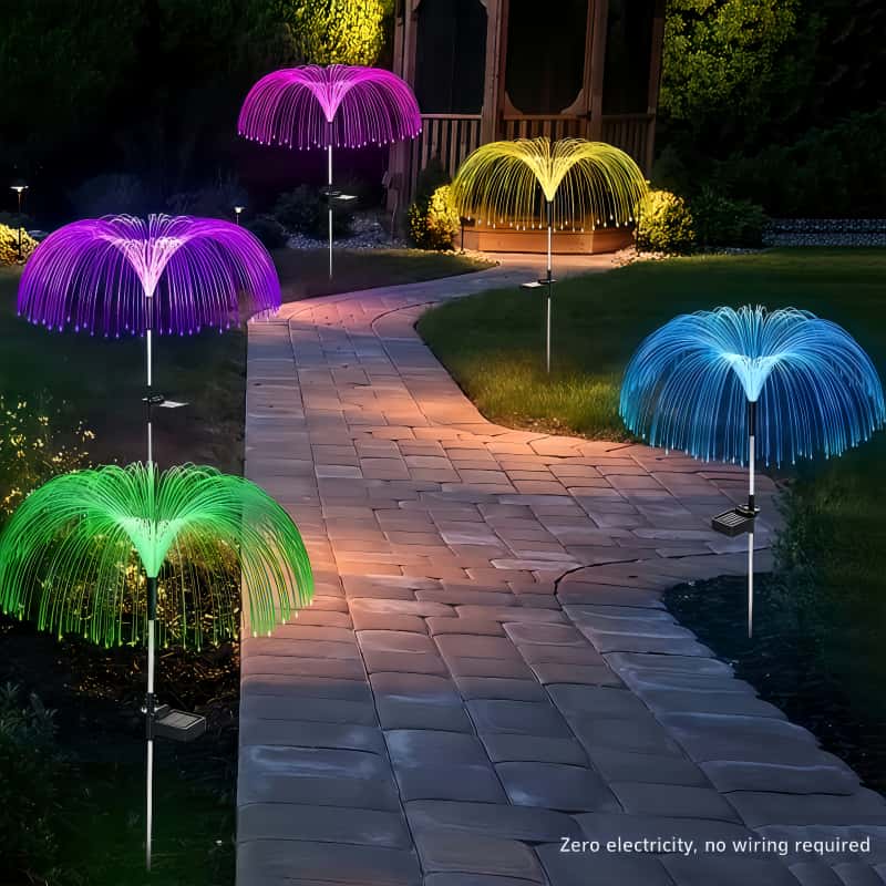 Outdoor Lighting Jellyfish - 5 stuks zonne-kwallen LED-lampen 7 kleurveranderende