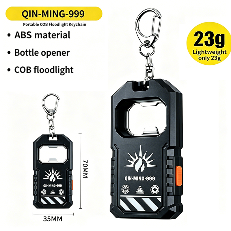 Outdoor Lighting Usb - 2 stuks draagbare LED COB sleutelhanger