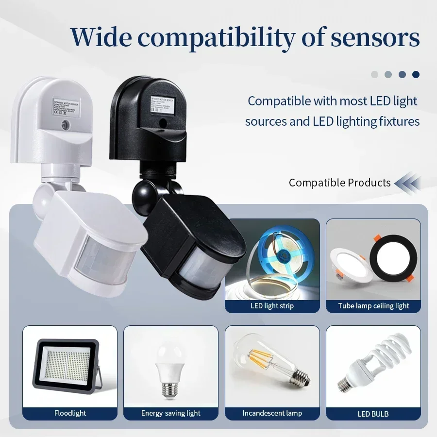 Outdoor Lighting Switch - 100-240V 12V PIR Bewegingssensor Automatische Infrarood