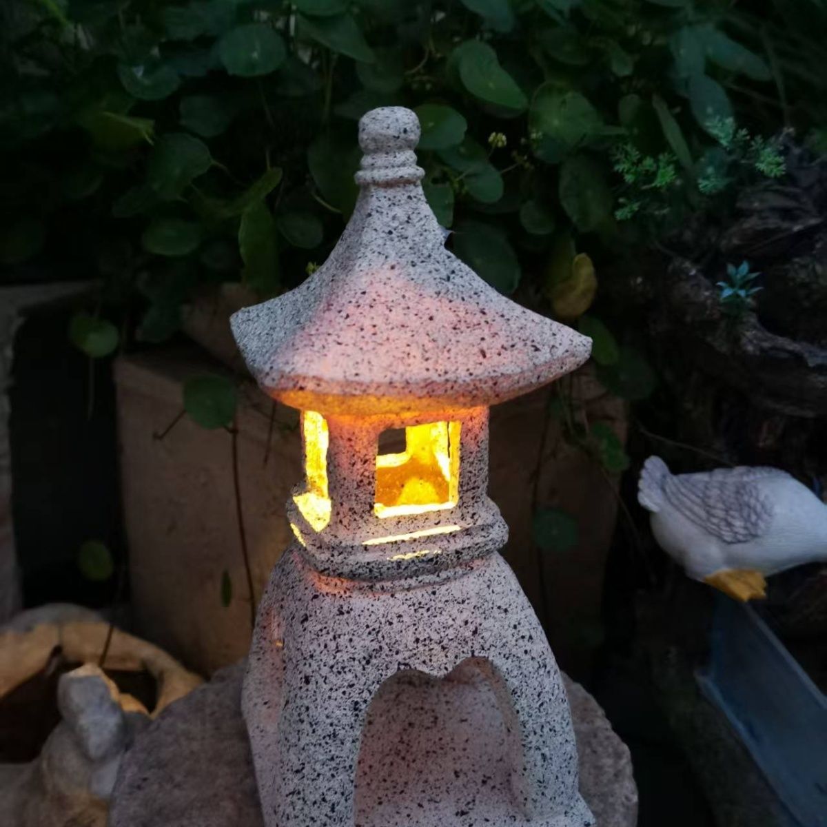 Outdoor Lighting Architectural - Pagode Solar Decor Tuinlamp Oosterse Lantaarn