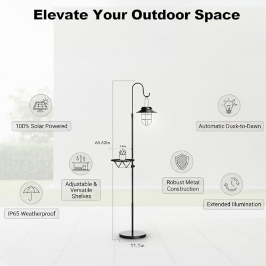 Solar tuinlamp met tafeltje, 6 - Outdoor Lighting Patio recensie en prijs