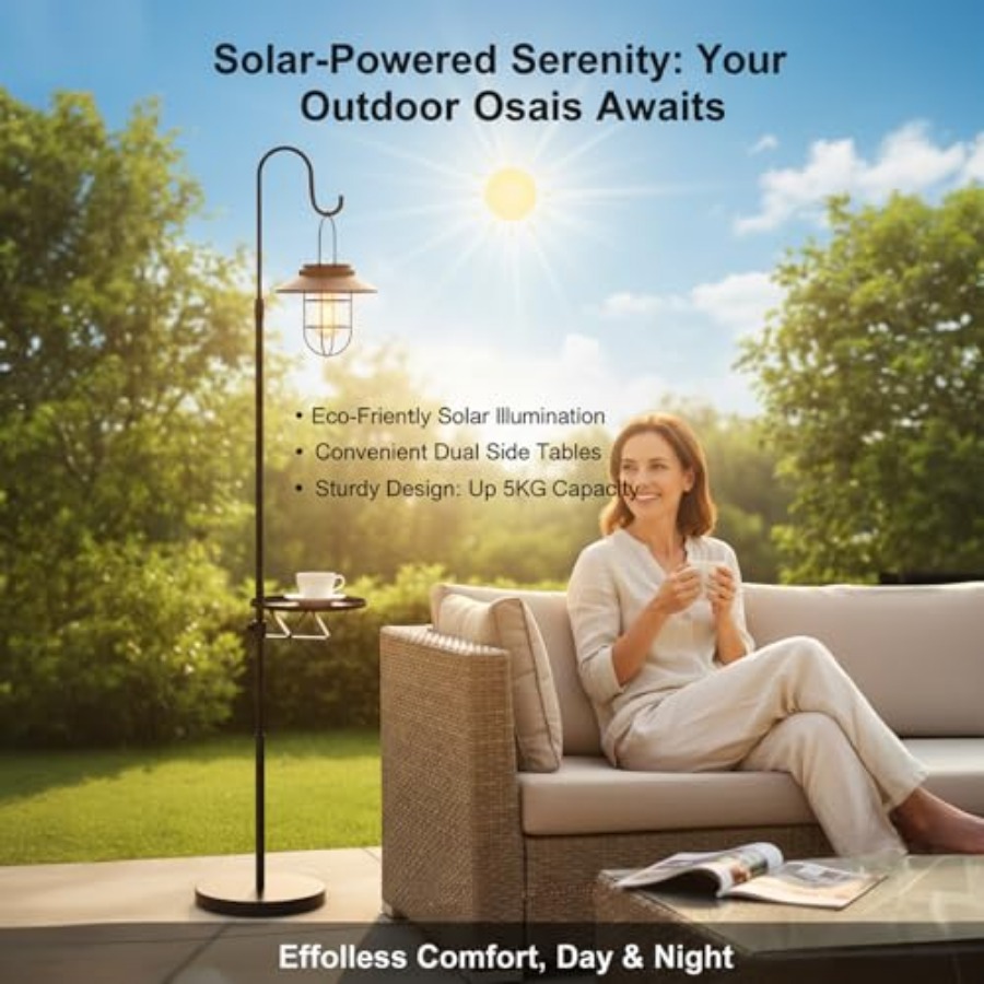 Solar tuinlamp met tafeltje, 6 - Outdoor Lighting Patio recensie en prijs