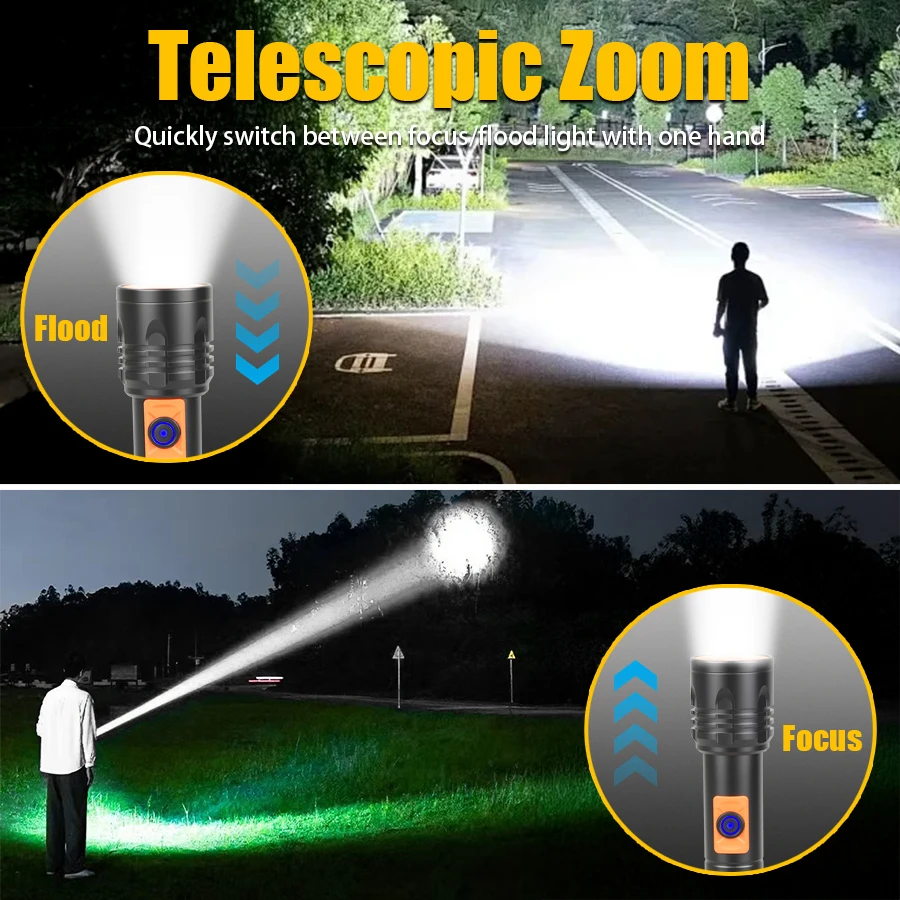 Krachtige LED-zaklamp Oplaadba - Outdoor Lighting Usb recensie en prijs