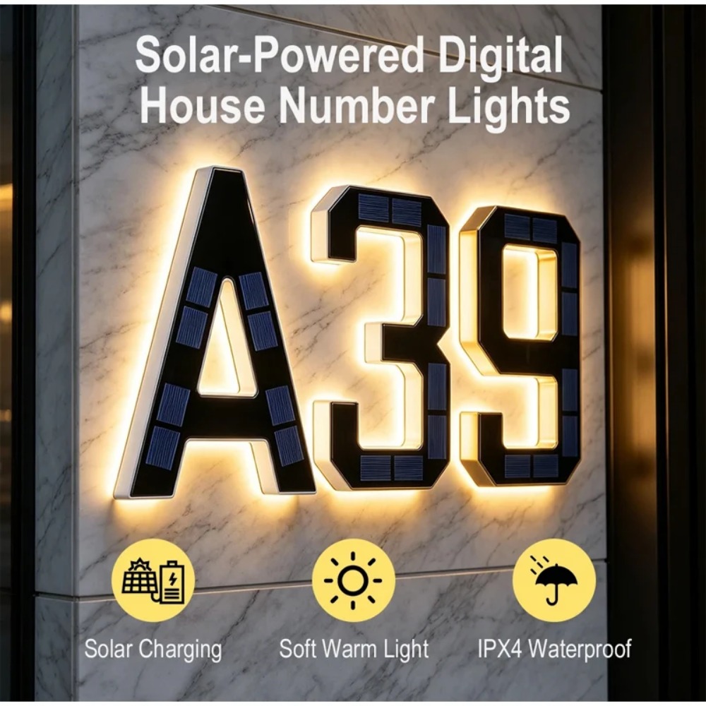 Nieuw zonne-adresbord LED-huis - Outdoor Lighting Architectural recensie en prijs