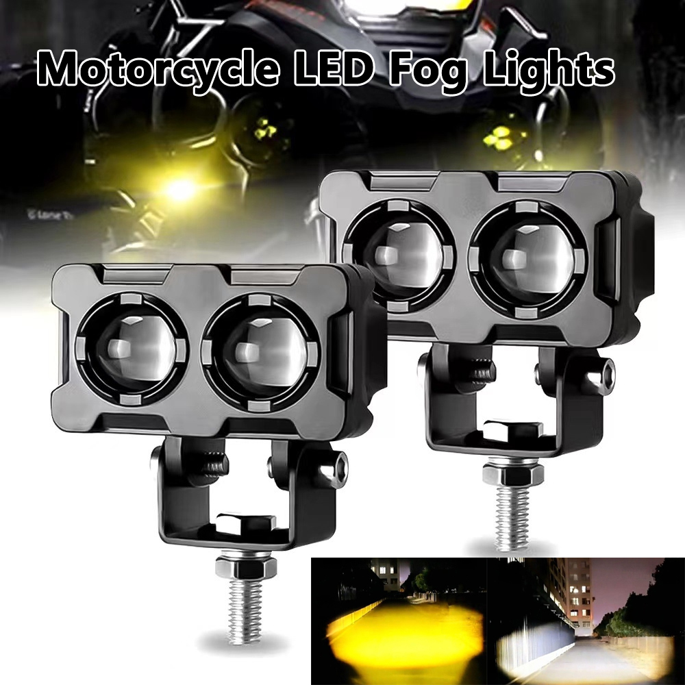 1PC motorfiets LED-lens spotli - Outdoor Lighting Yellow recensie en prijs