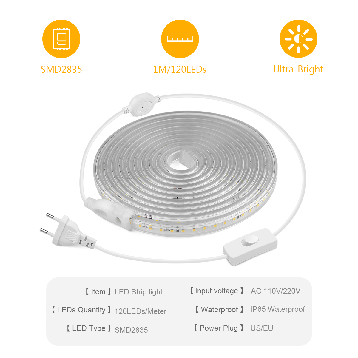 Hoge Heldere LED Strip Licht 2 - Outdoor Lighting Switch recensie en prijs