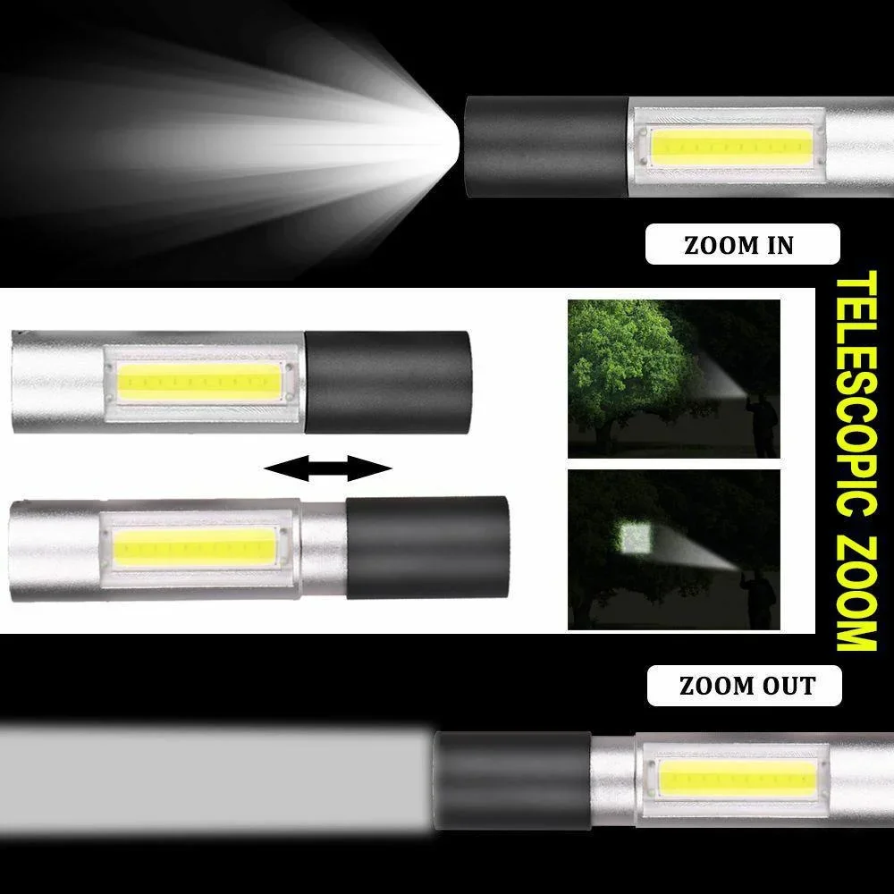 Mini LED-zaklamp Zoombare USB  - Outdoor Lighting Switch recensie en prijs