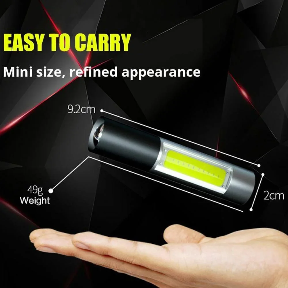 Mini LED-zaklamp Zoombare USB  - Outdoor Lighting Switch recensie en prijs