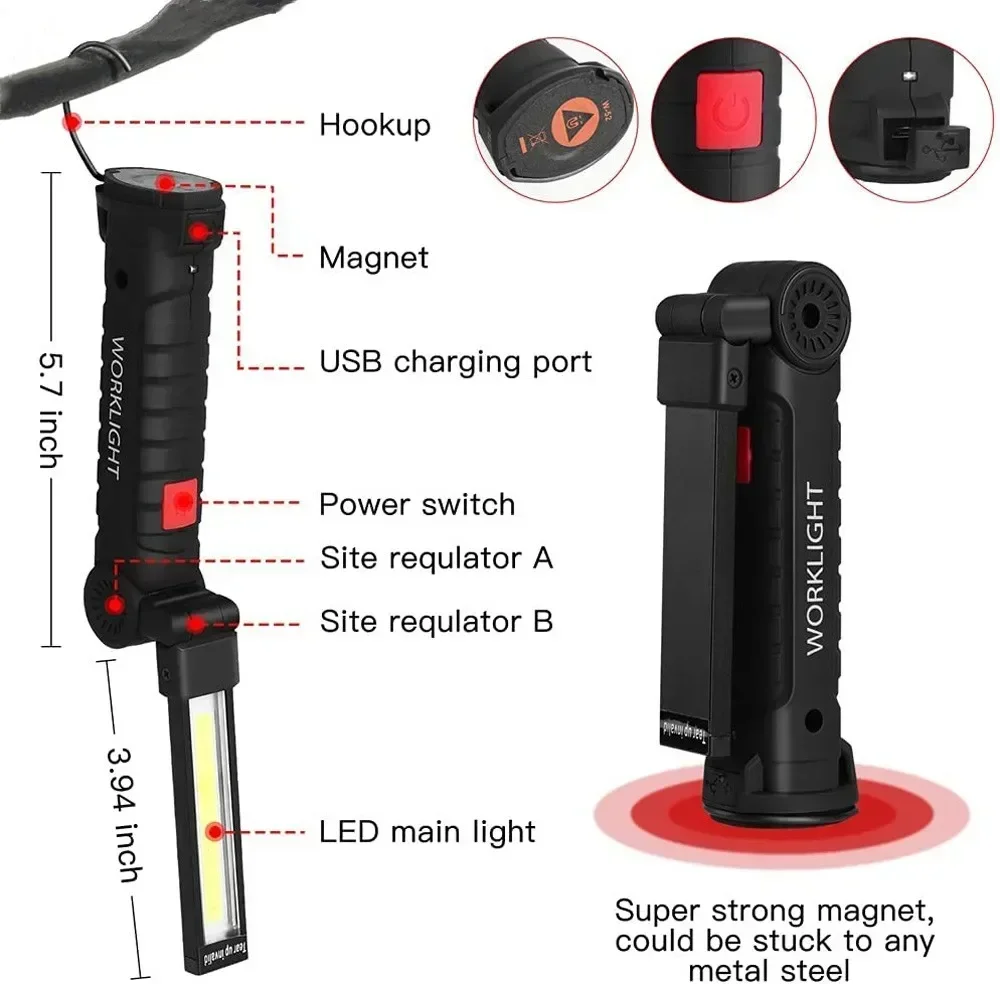 LED COB-zaklamp USB oplaadbare - Outdoor Lighting Usb recensie en prijs