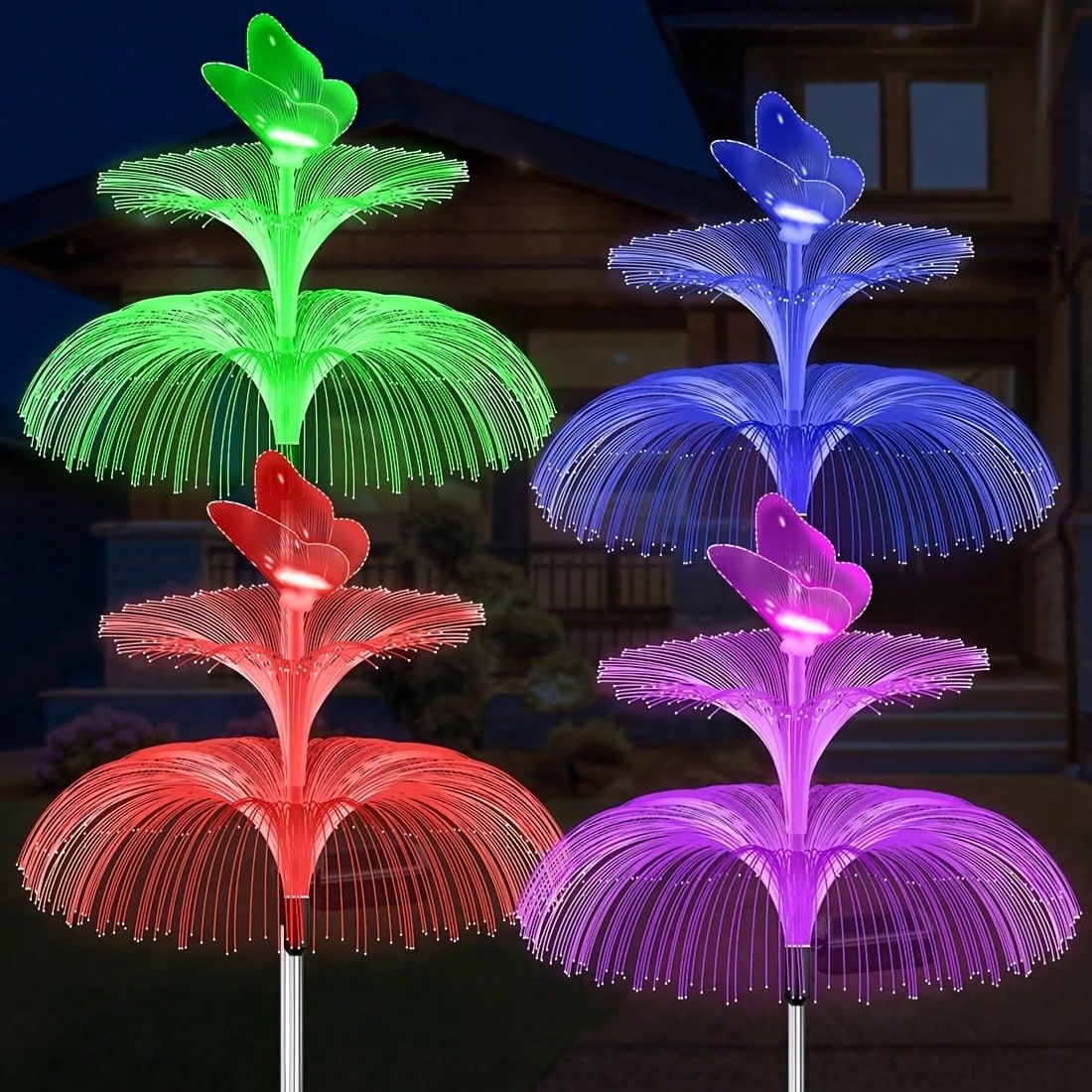 2 stuks op zonne-energie werke - Outdoor Lighting Jellyfish recensie en prijs