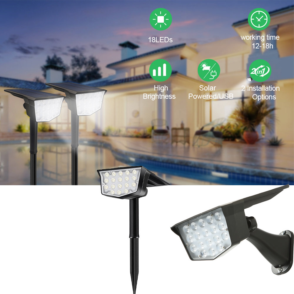 2 stuks zonne-buitenspotverlic - Outdoor Lighting Switch recensie en prijs