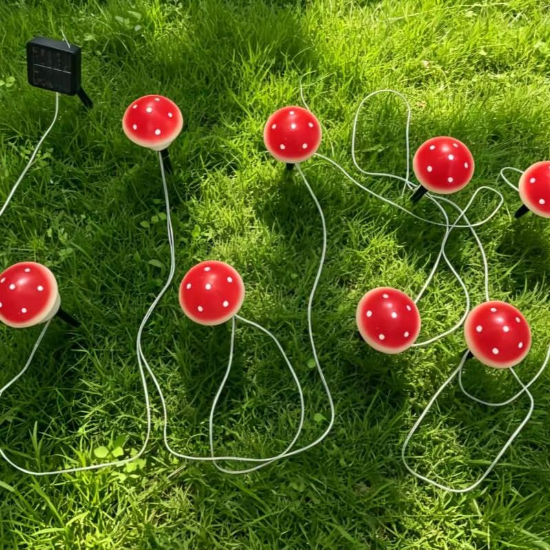 Solar Mushroom String Lights W - Outdoor Lighting Switch recensie en prijs